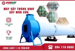 Máy sấy mùn cưa thùng quay chất lượng SUNSAY