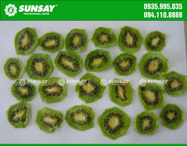 Kiwi sấy lạnh bằng may sấy lạnh