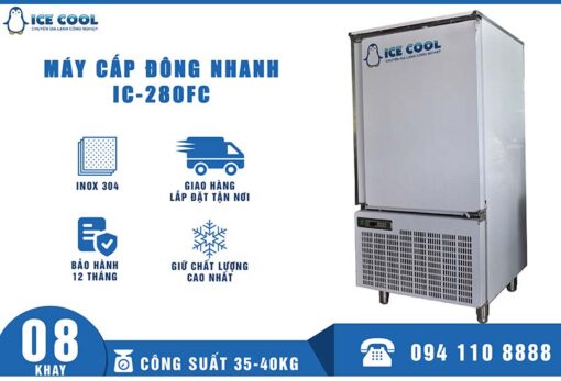 Máy cấp đông nhanh 8 khay