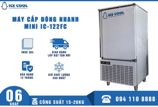 Máy cấp đông nhanh mini 6 khay