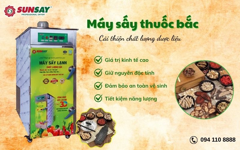 Máy sấy thuốc bắc