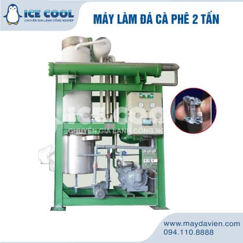 Máy  làm đá uống cà phê 2 tấn