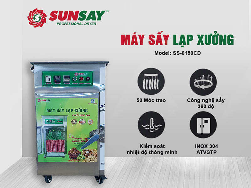 Máy sấy lạp xưởng mini