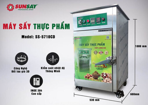 Máy sấy nhiệt 10 khay