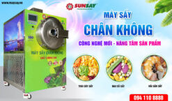 Máy sấy chân không sấy được đa dạng thực phẩm nông sản và thủy hải sản