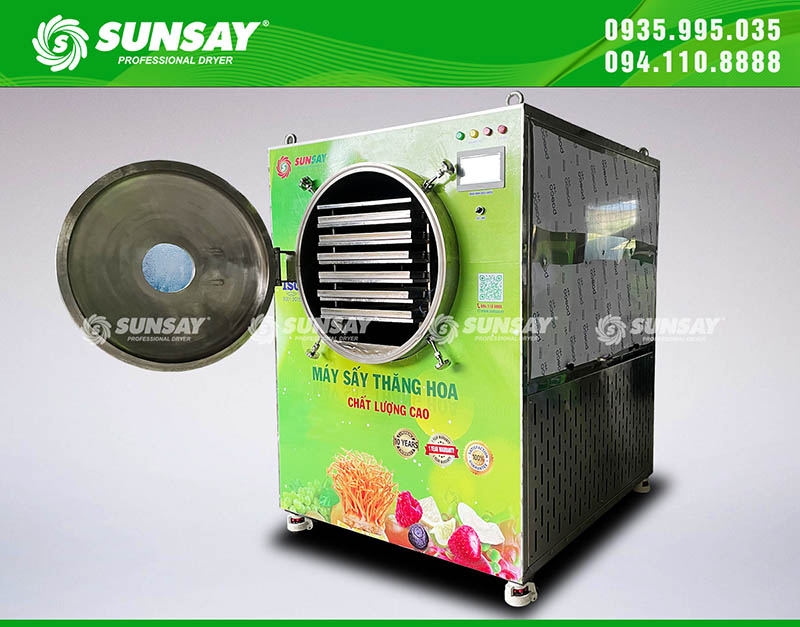 Máy sấy công nghệ sấy thăng hoa 30kg đến từ SUNSAY