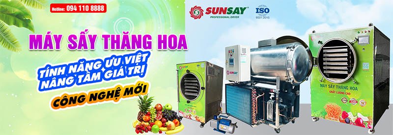 Máy sấy thực phẩm công nghệ sấy thăng hoa SUNSAY