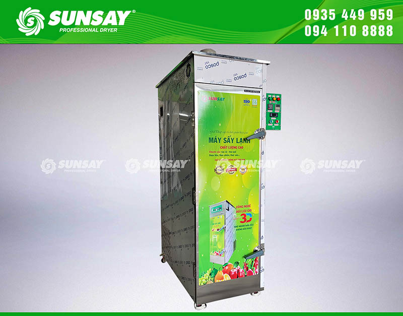 Máy sấy lạnh hoa đu đủ được 20 khay SUNSAY