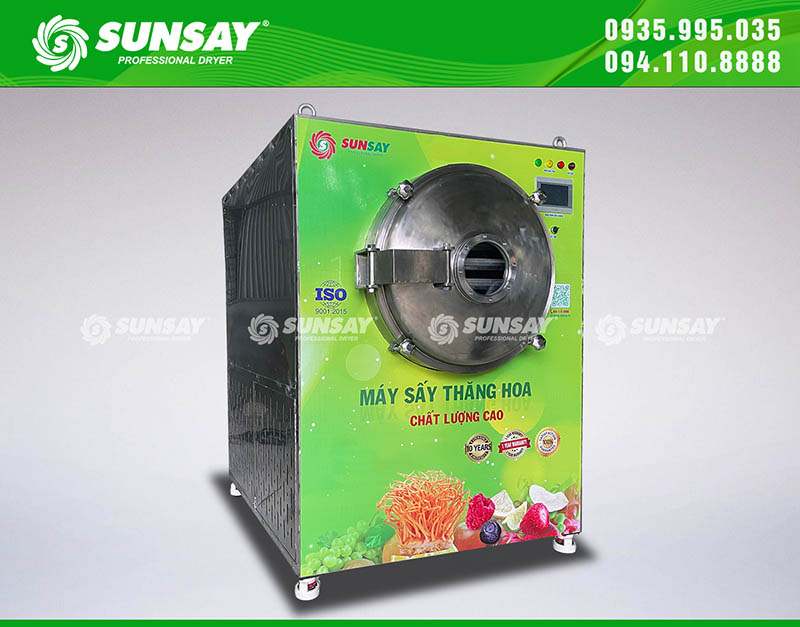 Mẫu máy sấy thăng hoa đông trùng hạ thảo 30kg SUNSAY