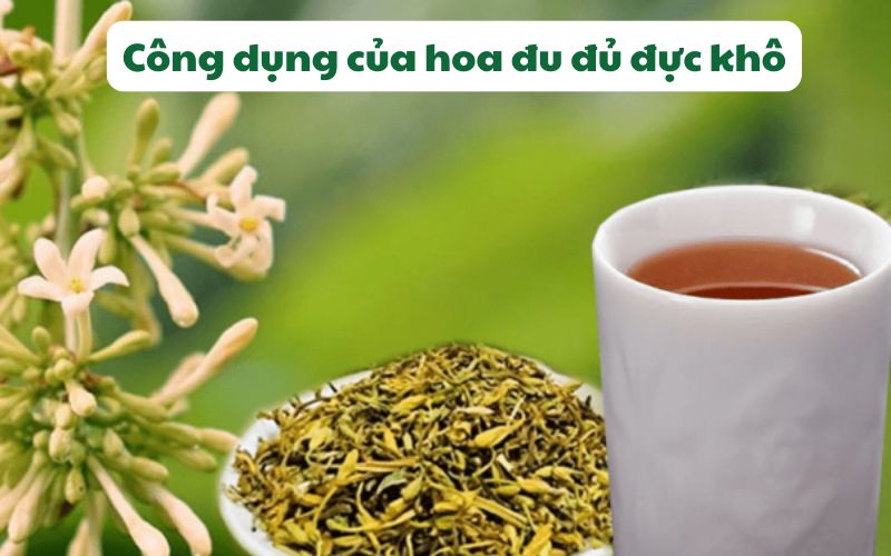 Cách pha trà với hoa đu đủ đực sấy khô