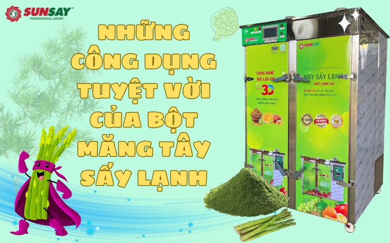 Gía trị dinh dưỡng từ bột măng tây sấy lạnh