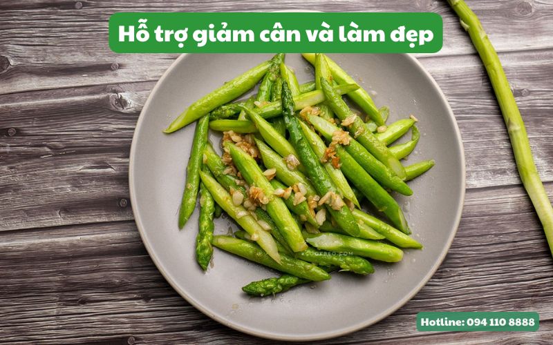 Măng tây hỗ trợ giảm cân và làm đẹp