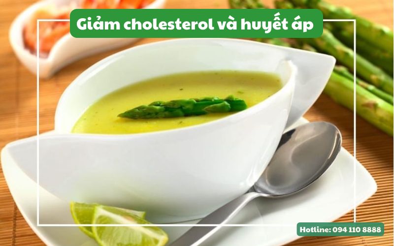 Bột măng tây sấy lạnh giúp giảm cholesterol và huyết áp ở người cao tuổi