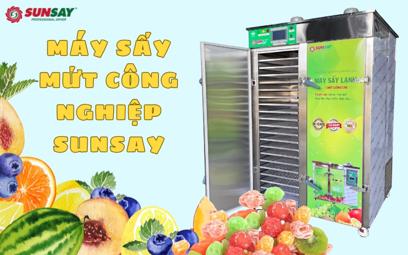 Mua máy sấy mứt công nghiệp chất lượng cao SUNSAY