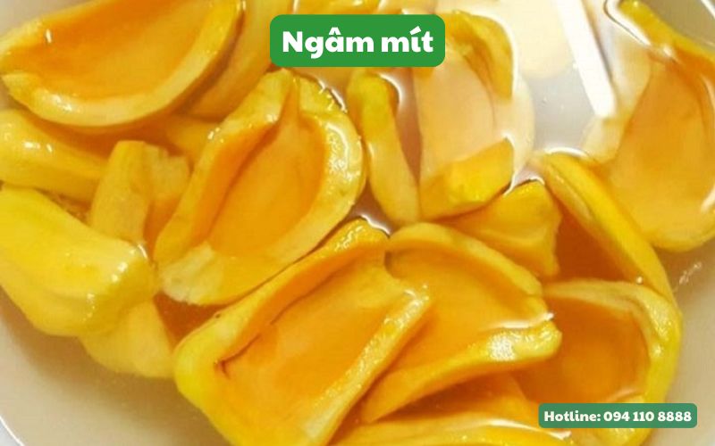 Ngâm mít để mít giữ được màu sắc tươi sáng, hạn chế oxy hóa