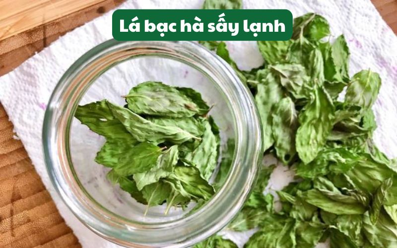 Sản phẩm lá bạc hà sấy lạnh